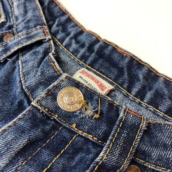 True Religion Med Wash Flare Sect Joey Jeans Sz 28 - Picture 7 of 8